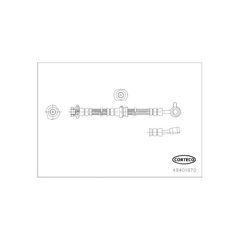 Flexible de frein CORTECO 49401970