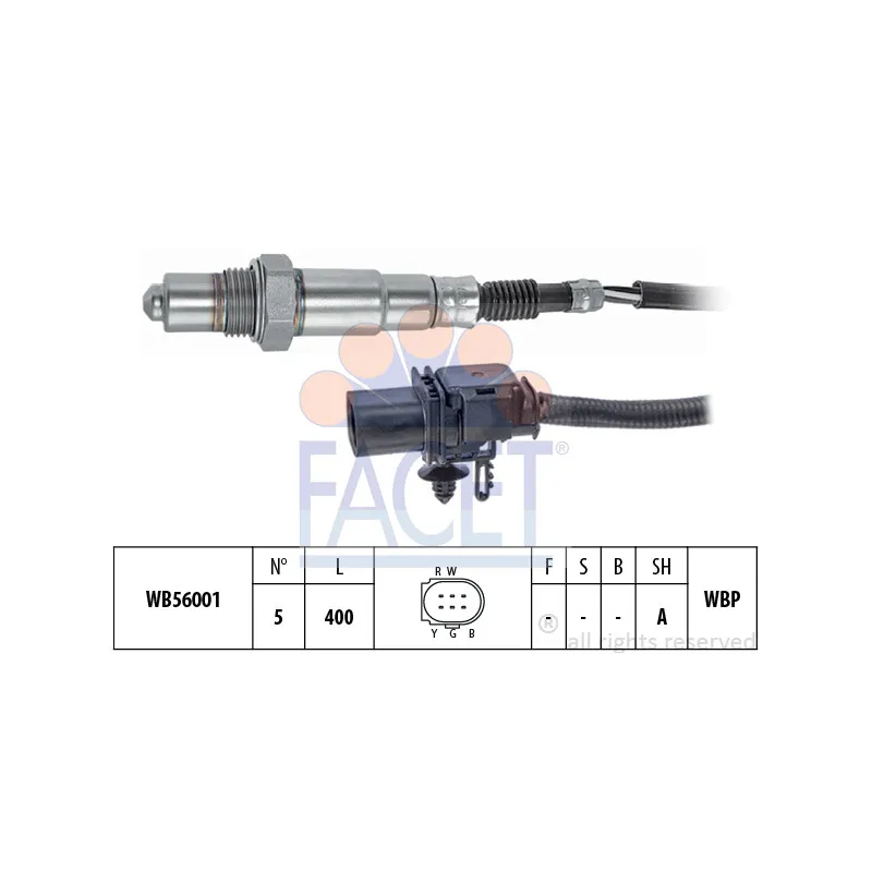 Sonde lambda FACET 10.8393