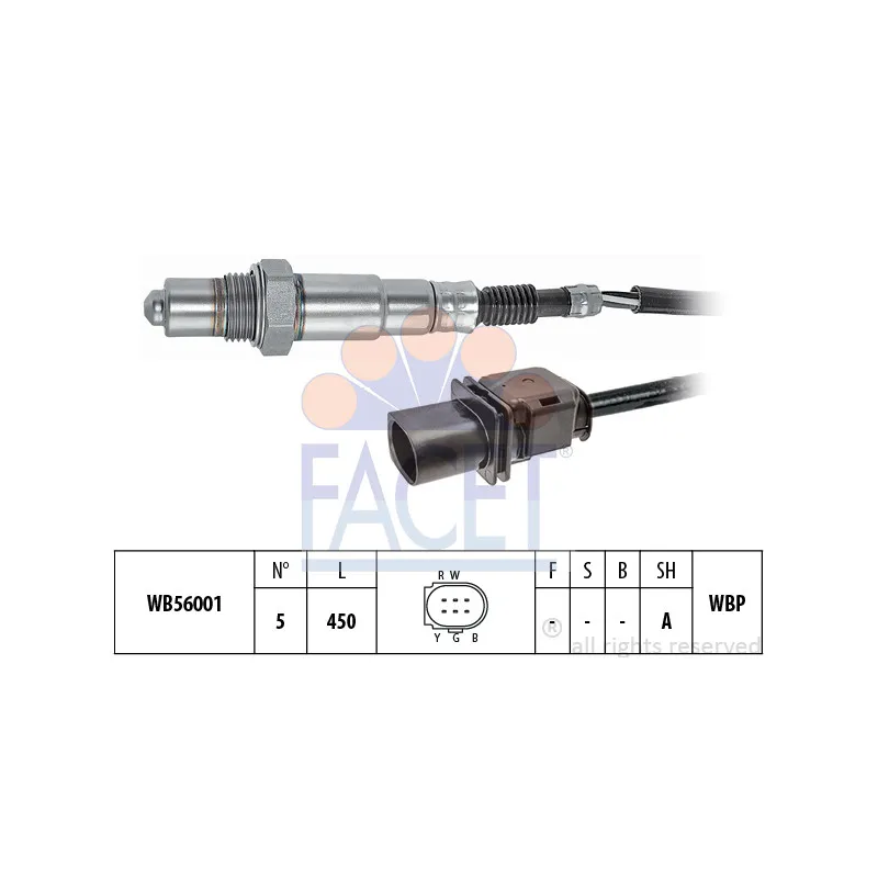 Sonde lambda FACET 10.8396