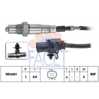 Sonde lambda FACET 10.8414