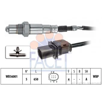 Sonde lambda FACET 10.8417