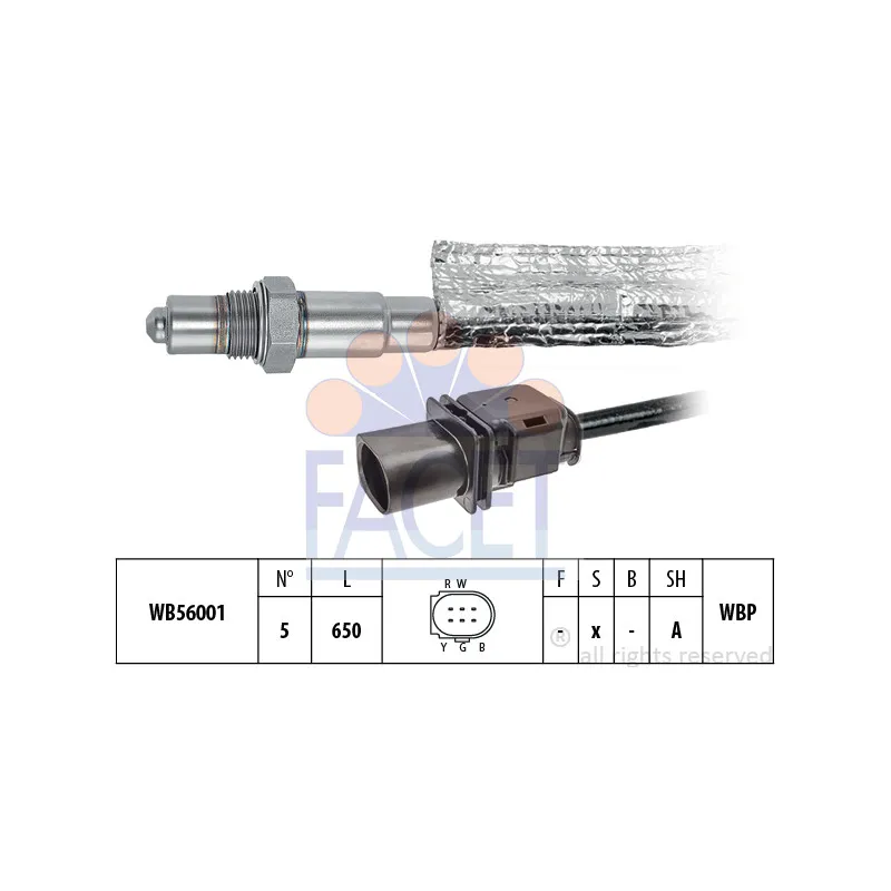 Sonde lambda FACET 10.8418