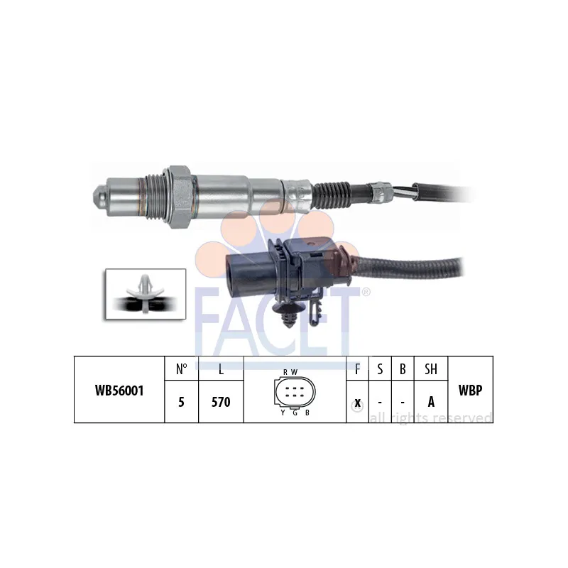 Sonde lambda FACET 10.8438