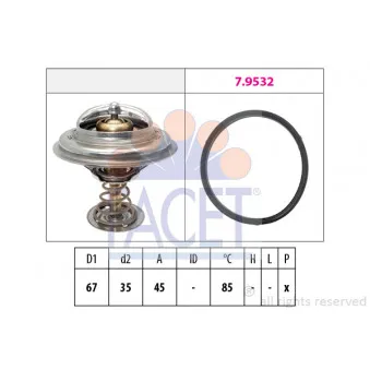 Thermostat d'eau FACET 7.8989