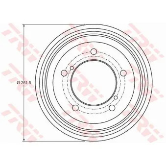 Tambour de frein TRW DB4421