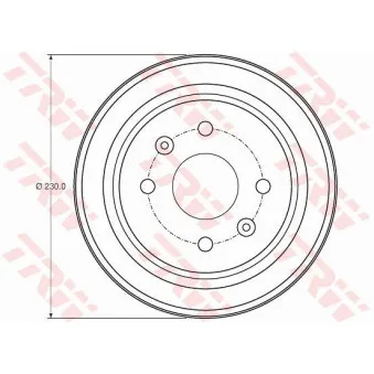 Tambour de frein TRW DB4442