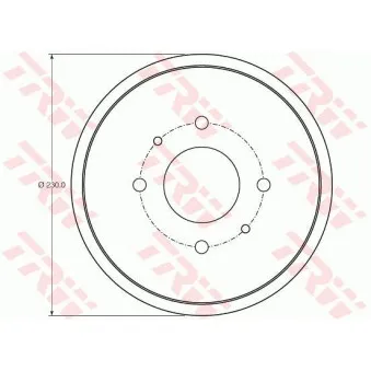 Tambour de frein TRW DB4443