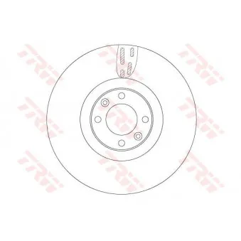 Jeu de 2 disques de frein avant TRW DF6140