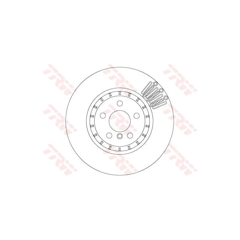 Jeu de 2 disques de frein arrière TRW DF6892S