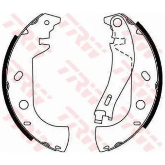 Jeu de mâchoires de frein TRW GS8653