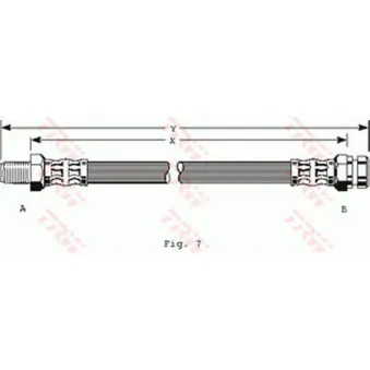 Flexible de frein TRW PHB254