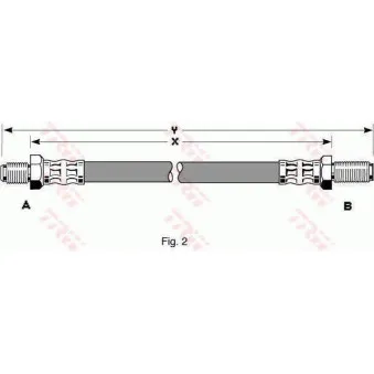 Flexible de frein TRW PHC142