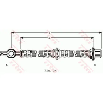 Flexible de frein TRW PHD176