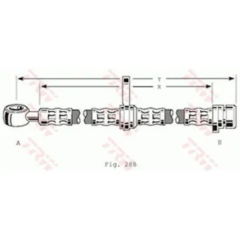 Flexible de frein TRW PHD197