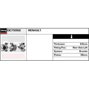 Étrier de frein REMY DC75062