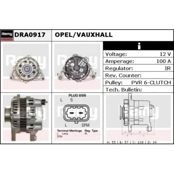 Alternateur REMY DRA0917