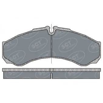 Jeu de 4 plaquettes de frein avant SCT GERMANY SP 212 PR