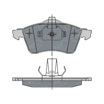 Jeu de 4 plaquettes de frein avant SCT GERMANY SP 286 PR