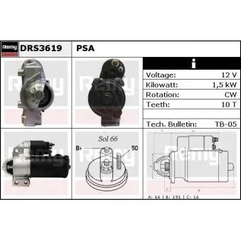 Démarreur REMY DRS3619