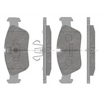 Jeu de 4 plaquettes de frein avant SCT GERMANY SP 433 PR