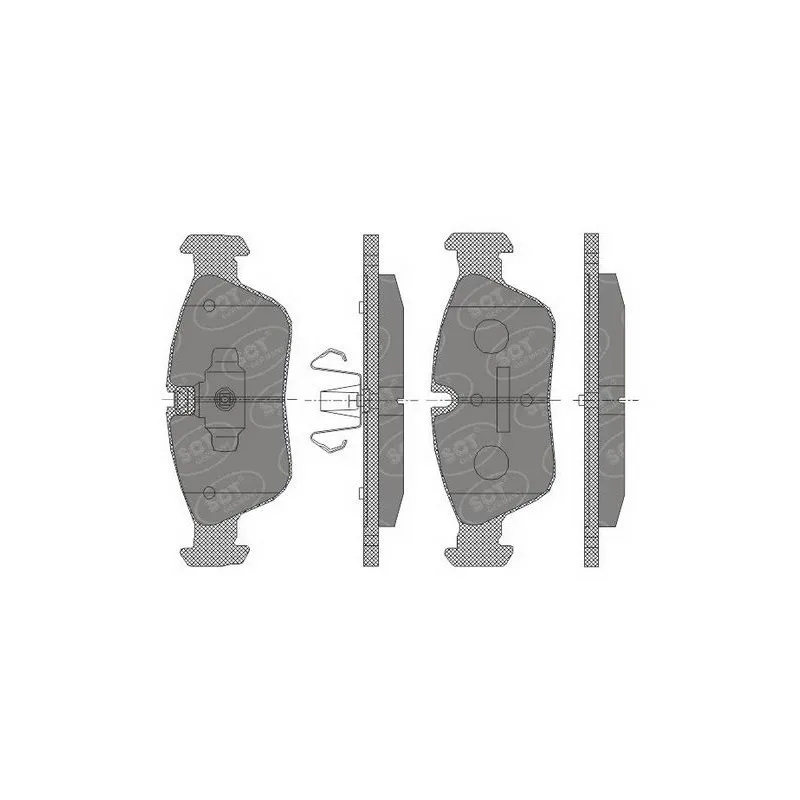 Jeu de 4 plaquettes de frein avant SCT GERMANY SP 433 PR