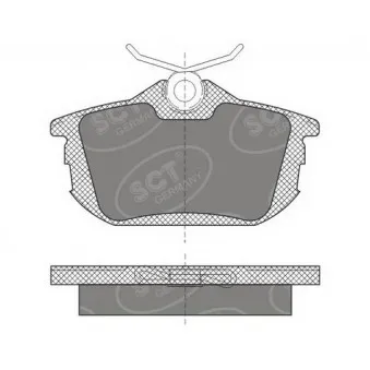 Jeu de 4 plaquettes de frein arrière SCT GERMANY SP 608 PR