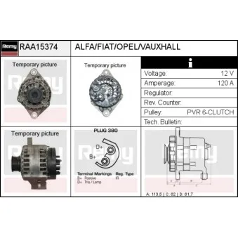 Alternateur REMY RAA15374