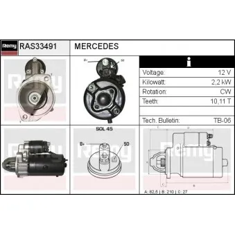 Démarreur REMY RAS33491