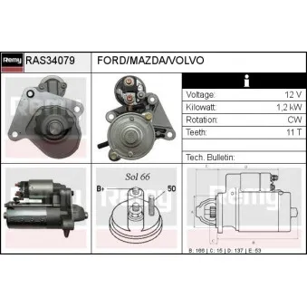 Démarreur REMY RAS34079