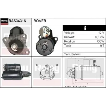 Démarreur REMY RAS34316