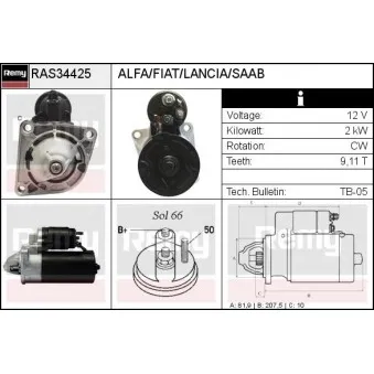 Démarreur REMY RAS34425