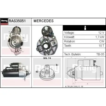 Démarreur REMY RAS35051