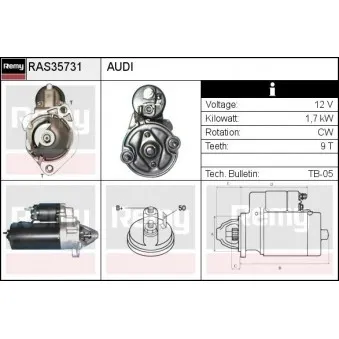 Démarreur REMY RAS35731