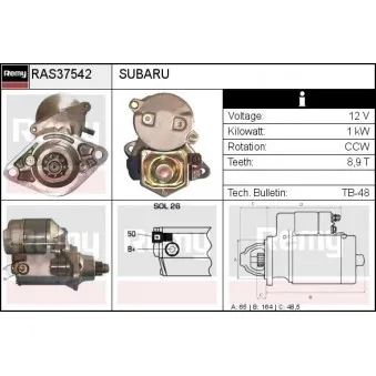 Démarreur REMY RAS37542