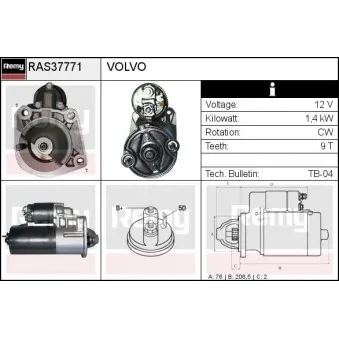 Démarreur REMY RAS37771