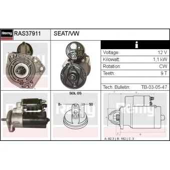 Démarreur REMY RAS37911