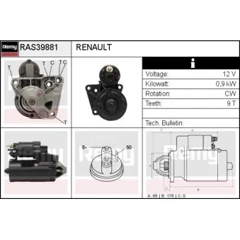 Démarreur REMY RAS39881