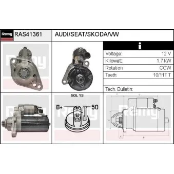 Démarreur REMY RAS41361