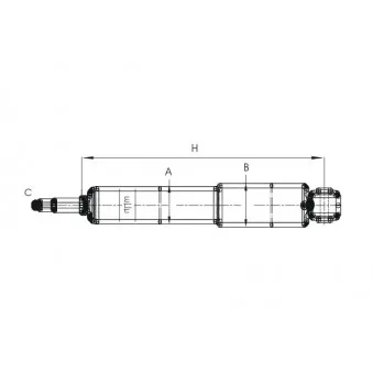 Jeu de 2 amortisseurs arrière SCT GERMANY Z 1706