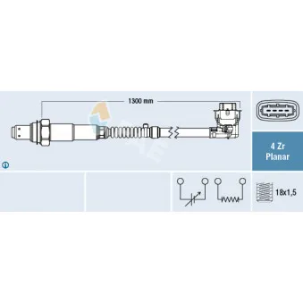 Sonde lambda FAE 77609