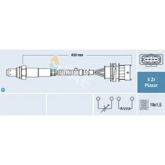 Sonde lambda FAE 77648