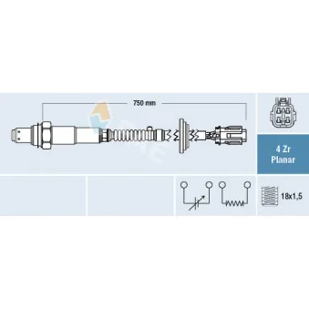 Sonde lambda FAE 77666