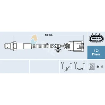 Sonde lambda FAE 77672