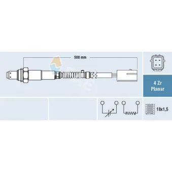 Sonde lambda FAE 77675