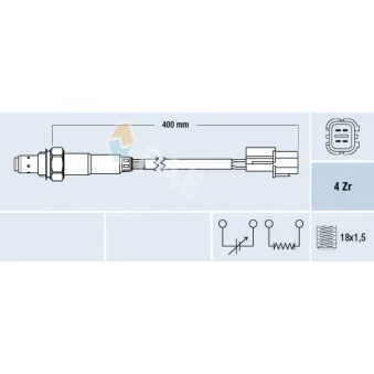 Sonde lambda FAE 77682