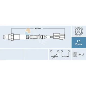 Sonde lambda FAE 77687