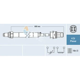 Sonde lambda FAE 77691