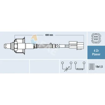 Sonde lambda FAE 77696