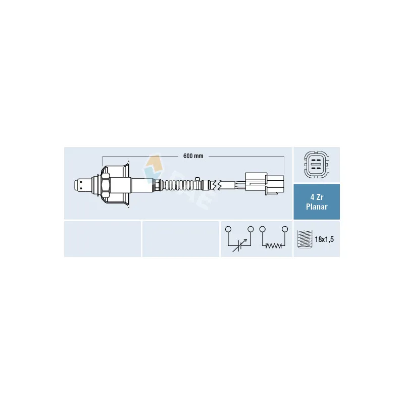 Sonde lambda FAE 77696