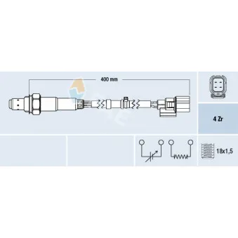 Sonde lambda FAE 77698